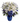 flower arrangement in a blue vase