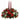 Christmas floral centerpiece with candles