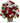 green and white flowers basket