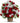 green and white flowers basket