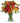 warm color flowers in a vase
