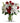 Always and forever bouquet with red roses and white lilies.