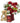Christmas flowers and teddy bear gift