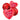 Red I Love You balloon bouquet