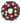 red and white wreath