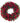 red roses wreath